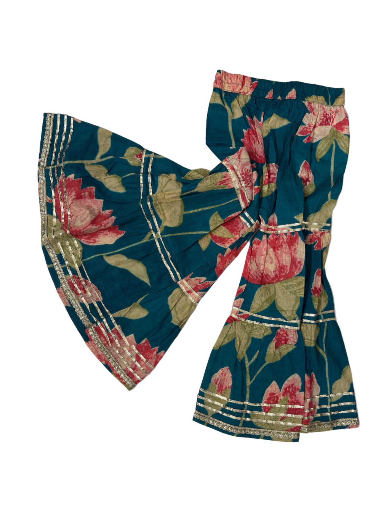 Traditional shrara suit set with floral design