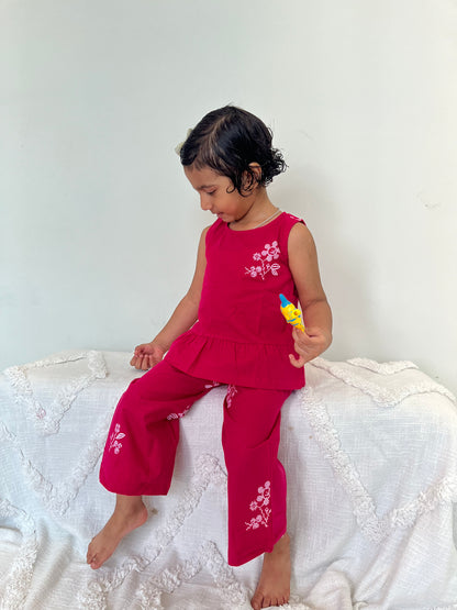 Pink Poplin Co-ord Set