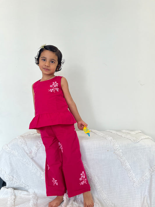 Pink Poplin Co-ord Set