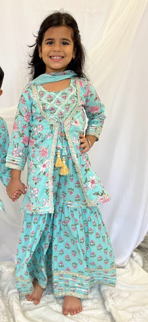 Blue Blossom Suit Set